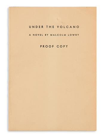 LOWRY, MALCOLM. Under the Volcano.